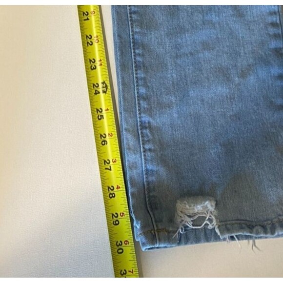 Hammer Los Angeles Womens Jeans 5 Blue High Rise Light Wash Distress Denim - Picture 7 of 9